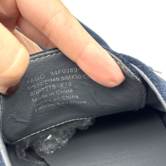 2016 Calvin Klein YAGO Blue Suede Leather Lace Up Oxford Dress Shoes Men\'s US 12 main image 14